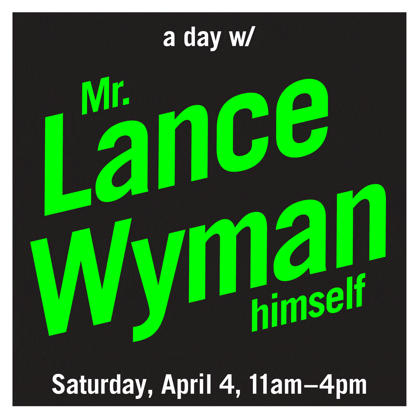 Lance Wyman April 4th 2026